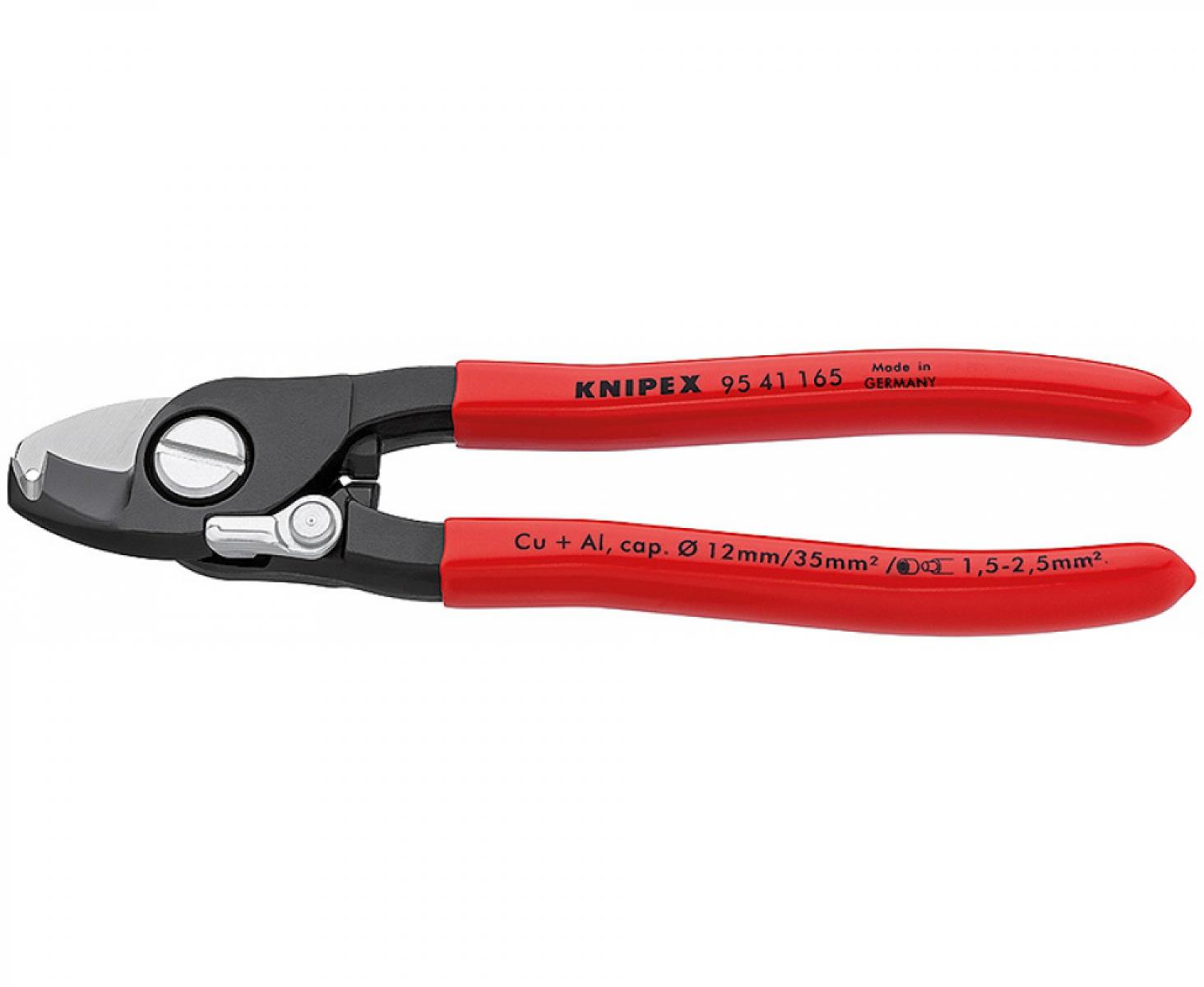 картинка Ножницы для кабеля с функцией удаления изоляции Knipex KN-9541165 от магазина "Элит-инструмент"