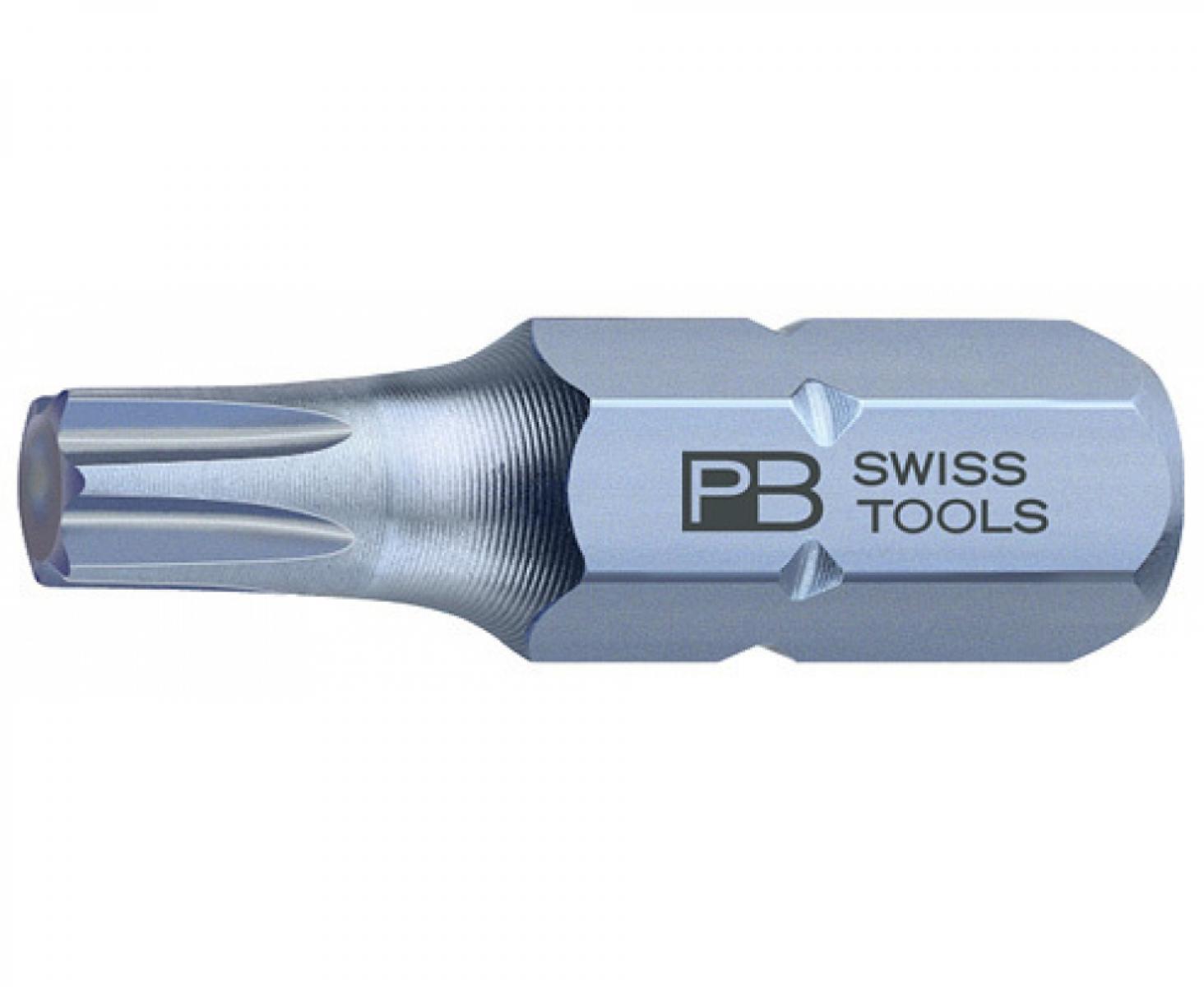 картинка Бита TORX PrecisionBits C6,3 с внешним шестигранником 1/4 PB Swiss Tools PB C6.400/20 T20 от магазина "Элит-инструмент"
