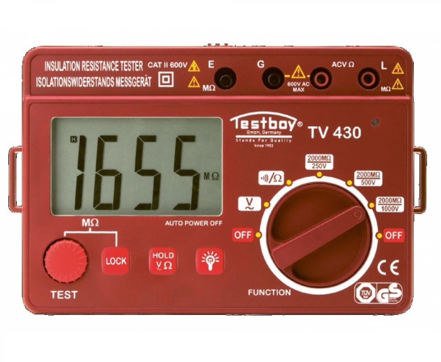 картинка Цифровой измеритель изоляции Testboy TV 430N от магазина "Элит-инструмент"