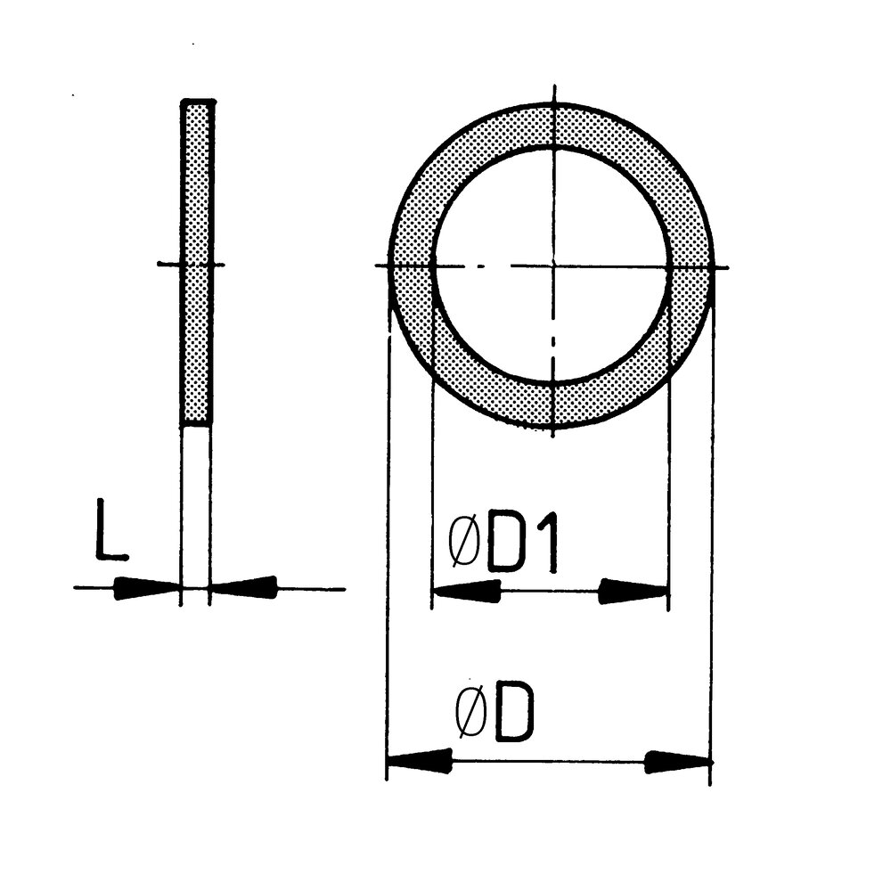 картинка Сформируйте уплотнительное кольцо Cu АМF 69815 от магазина "Элит-инструмент"