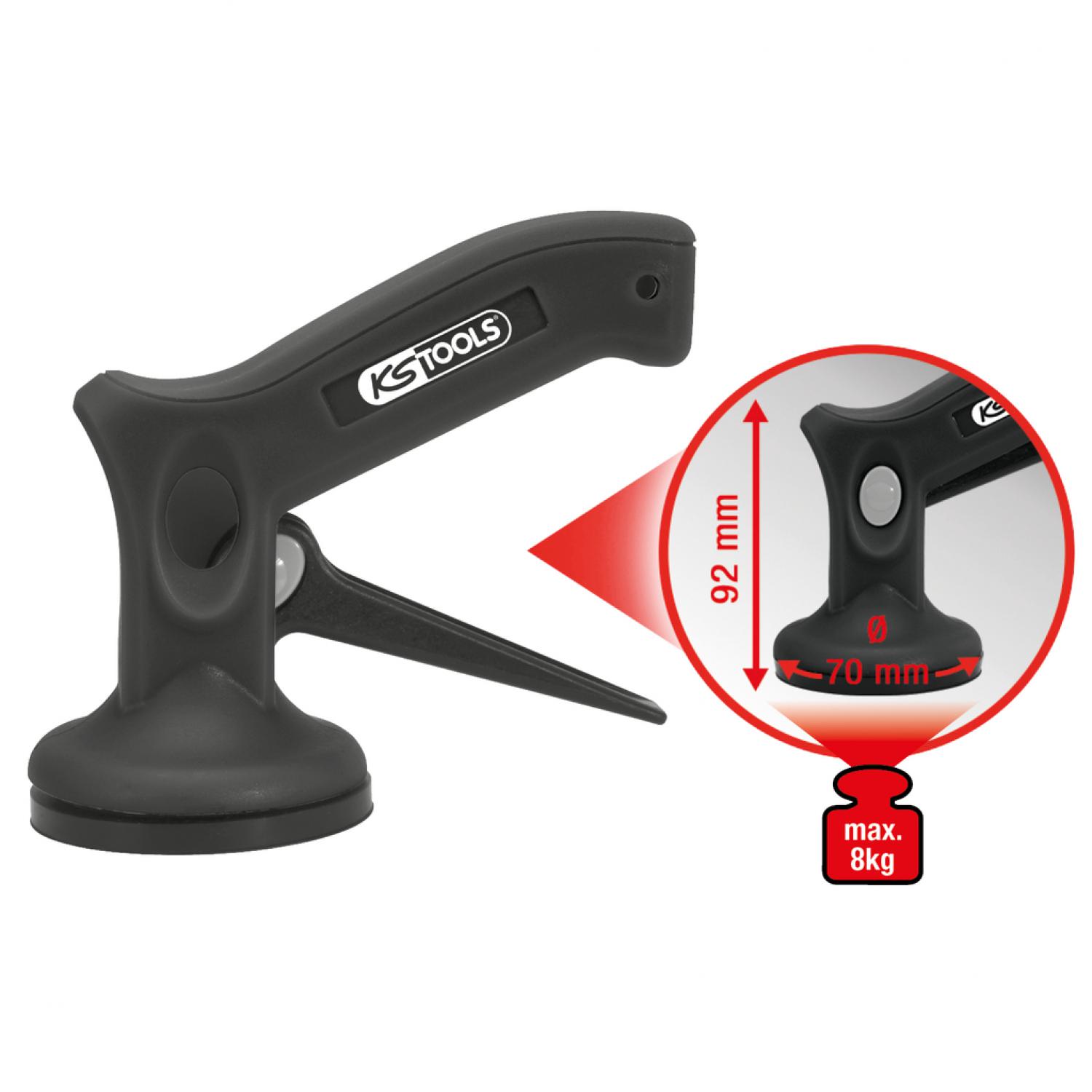 Одноручный вакуумный мини-присос, 8 кг, Ø 70 мм