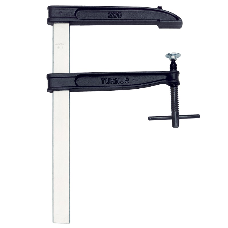 картинка Струбцины из ковкого чугуна, с большим вылетом, со стальной Т-образной рукояткой Kukko 507K060 от магазина "Элит-инструмент"