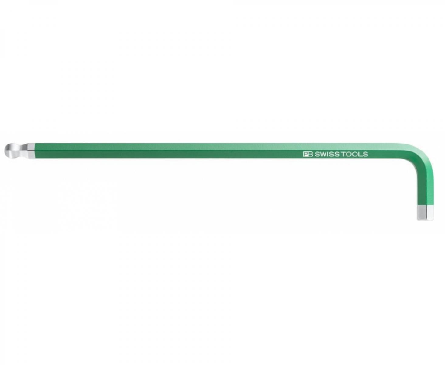 картинка Ключ штифтовый HEX длинный PB Swiss Tools PB 212Z.L 3/16 YE дюймовый со сферической головкой от магазина "Элит-инструмент"
