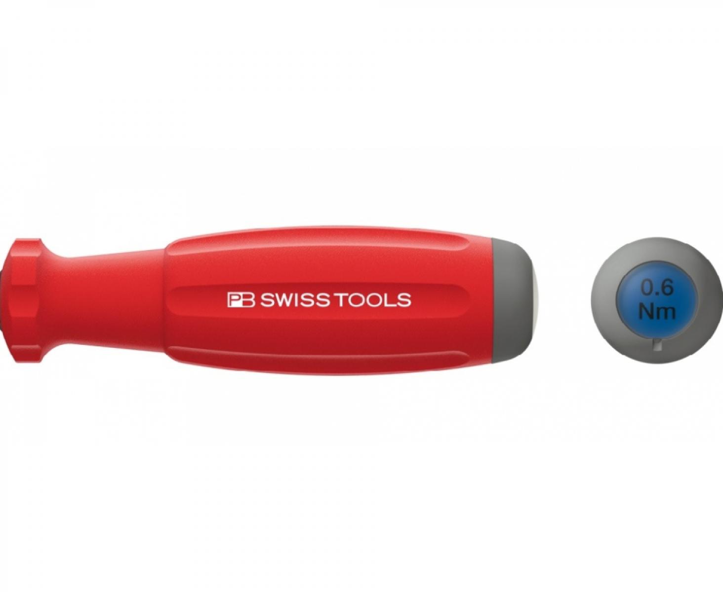картинка Динамометрическая рукоятка MecaTorque PB Swiss Tools PB 8314.A 0.6 Nm для сменных лезвий от магазина "Элит-инструмент"
