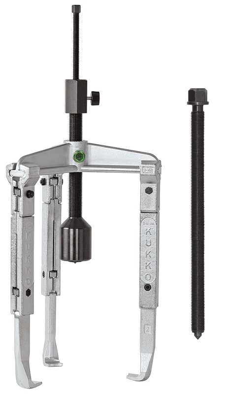 картинка Универсальный трёхзахватный съёмник с удлинёнными захватами и длинным гидравлическим шпинделем (включая механический шпиндель) Kukko 30-20-3-B от магазина "Элит-инструмент"