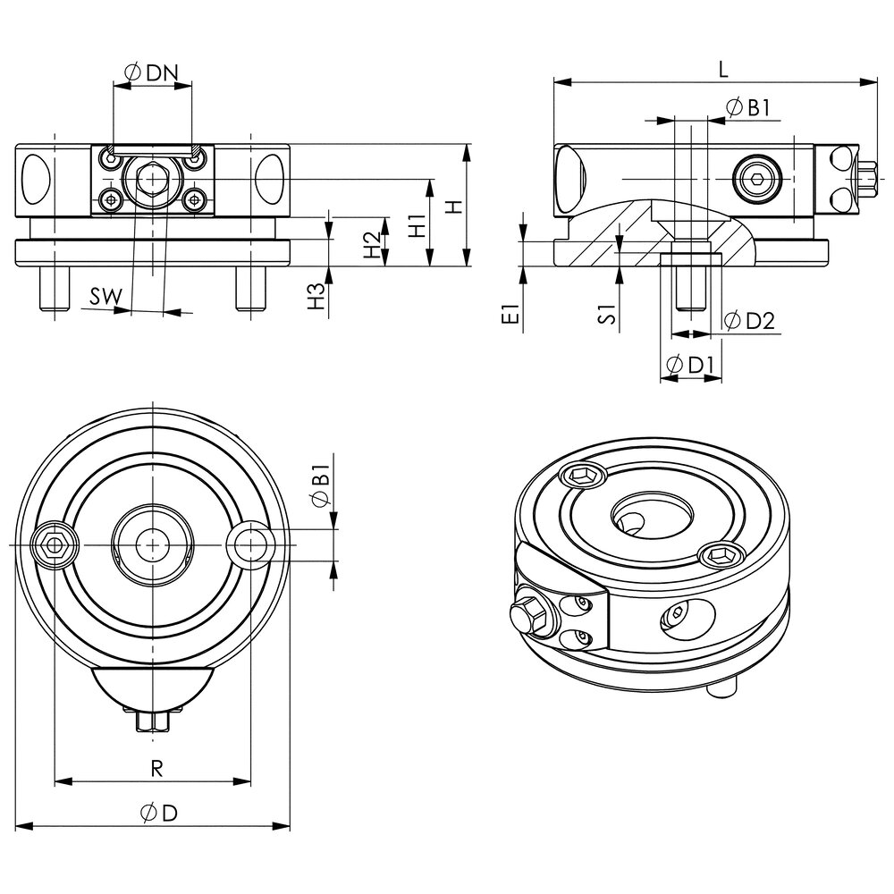 картинка Зажимной модуль, механический АМF 562354 от магазина "Элит-инструмент"