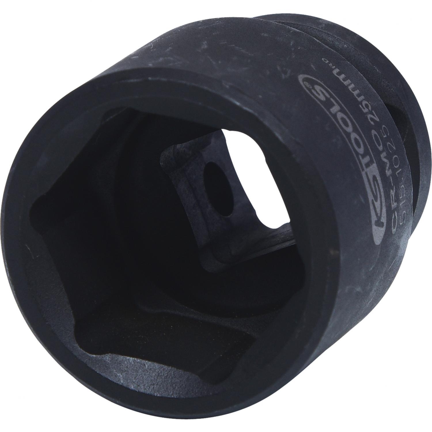 Шестигранная силовая торцовая головка 1/2'', короткая, 25 мм