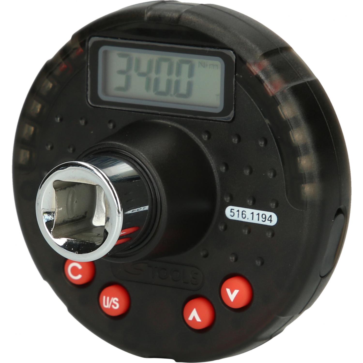 картинка Цифровой динамометрический адаптер с угломером 1/2", 17-340 Нм от магазина "Элит-инструмент"