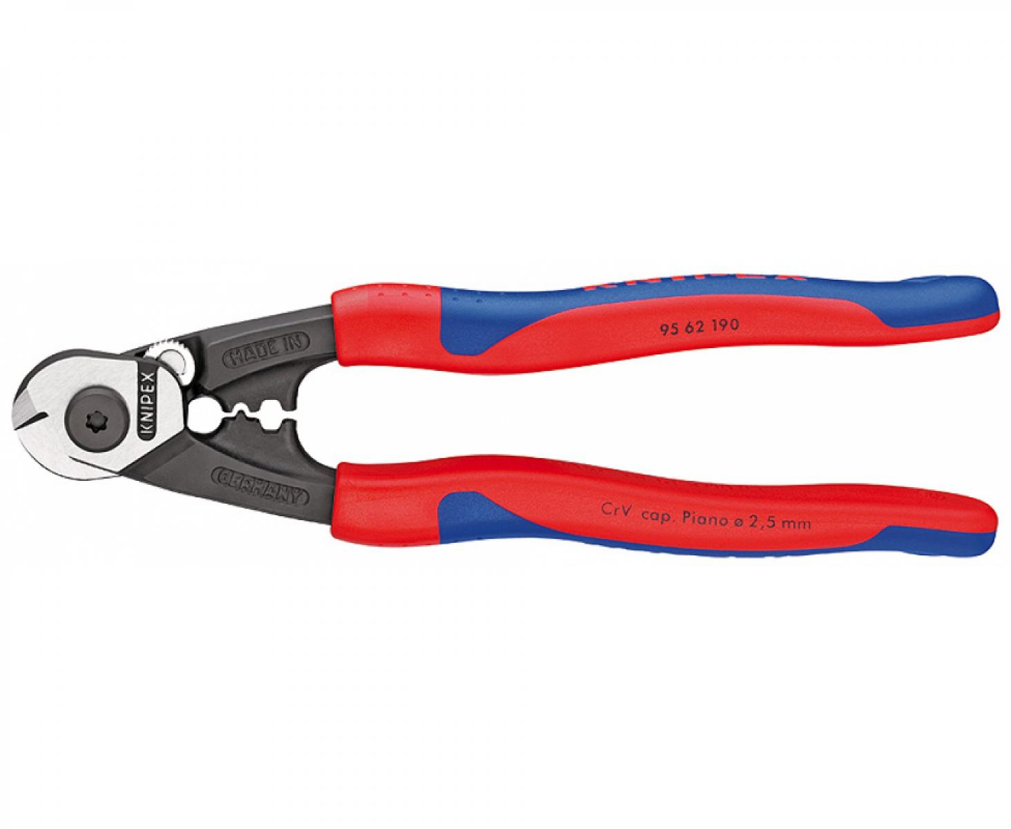 картинка Ножницы для резки проволочных тросов кованые Knipex KN-9562190 от магазина "Элит-инструмент"