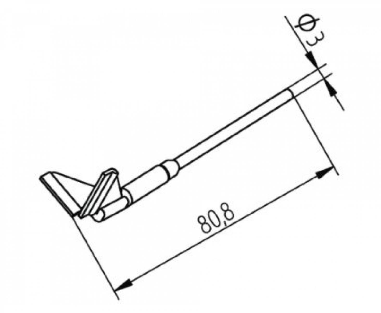 картинка Наконечники для термопинцета CHIP TOOL VARIO угловые Ersa 452QDLF175 (0422QD3) от магазина "Элит-инструмент"