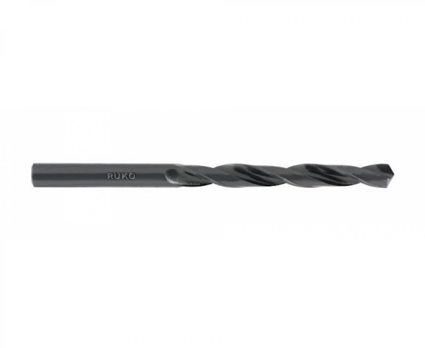 картинка Сверло по металлу черное спиральное Ruko HSS-R 4,0 х 75 мм 201040 (10 шт) от магазина "Элит-инструмент"
