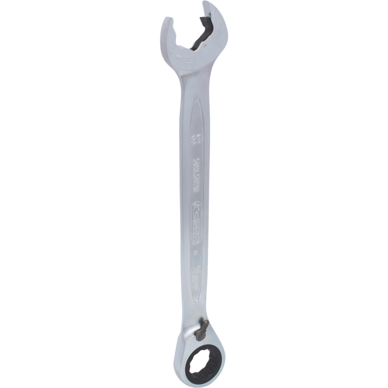 картинка Комбинированный ключ с трещоточным зевом DUO GEARplus, 30 мм, переключаемый от магазина "Элит-инструмент"