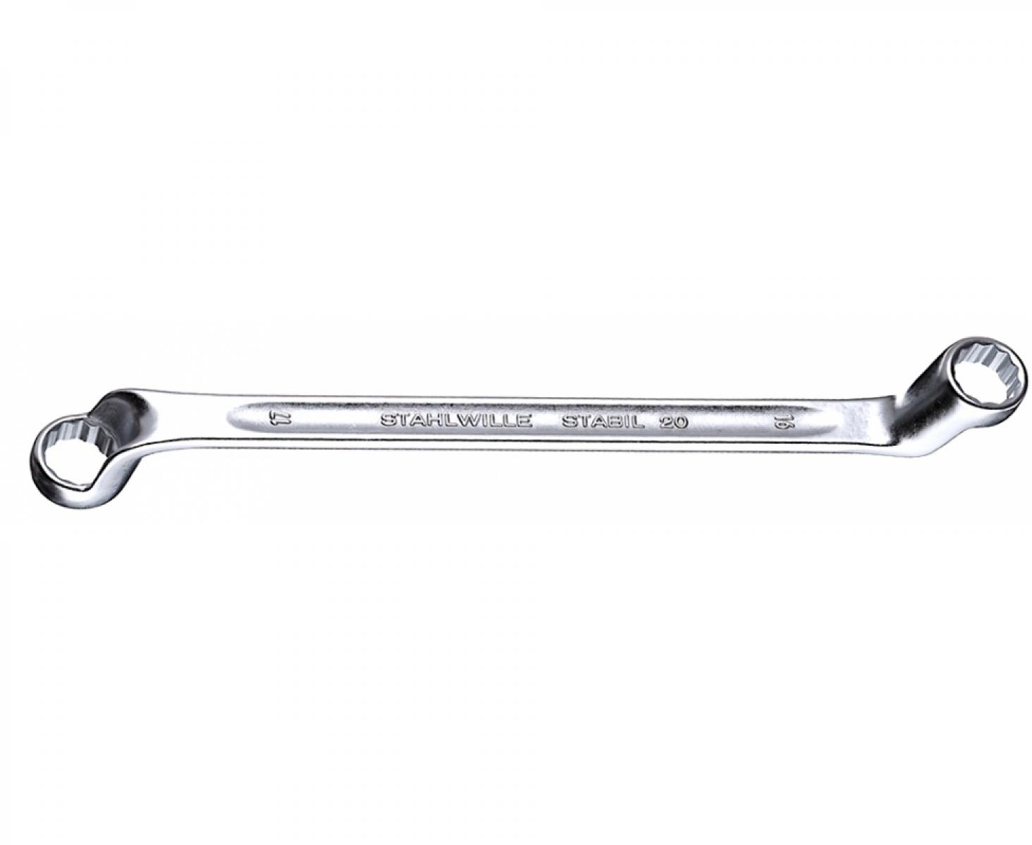 картинка Ключ гаечный двусторонний накидной 20 13х16 мм Stahlwille 41041316 от магазина "Элит-инструмент"