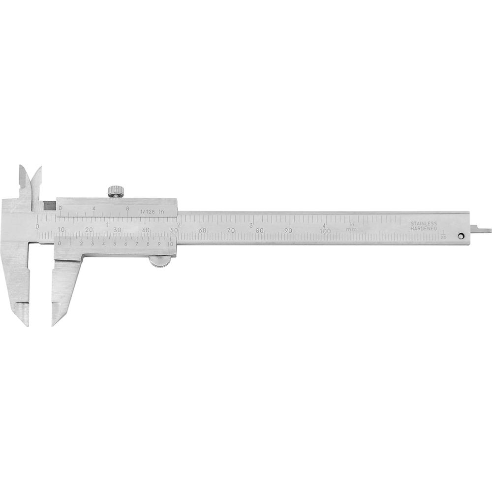 картинка Штангенциркуль карманный малый с фиксатором 100 мм FORMAT 4004 0100 Fplus от магазина "Элит-инструмент"
