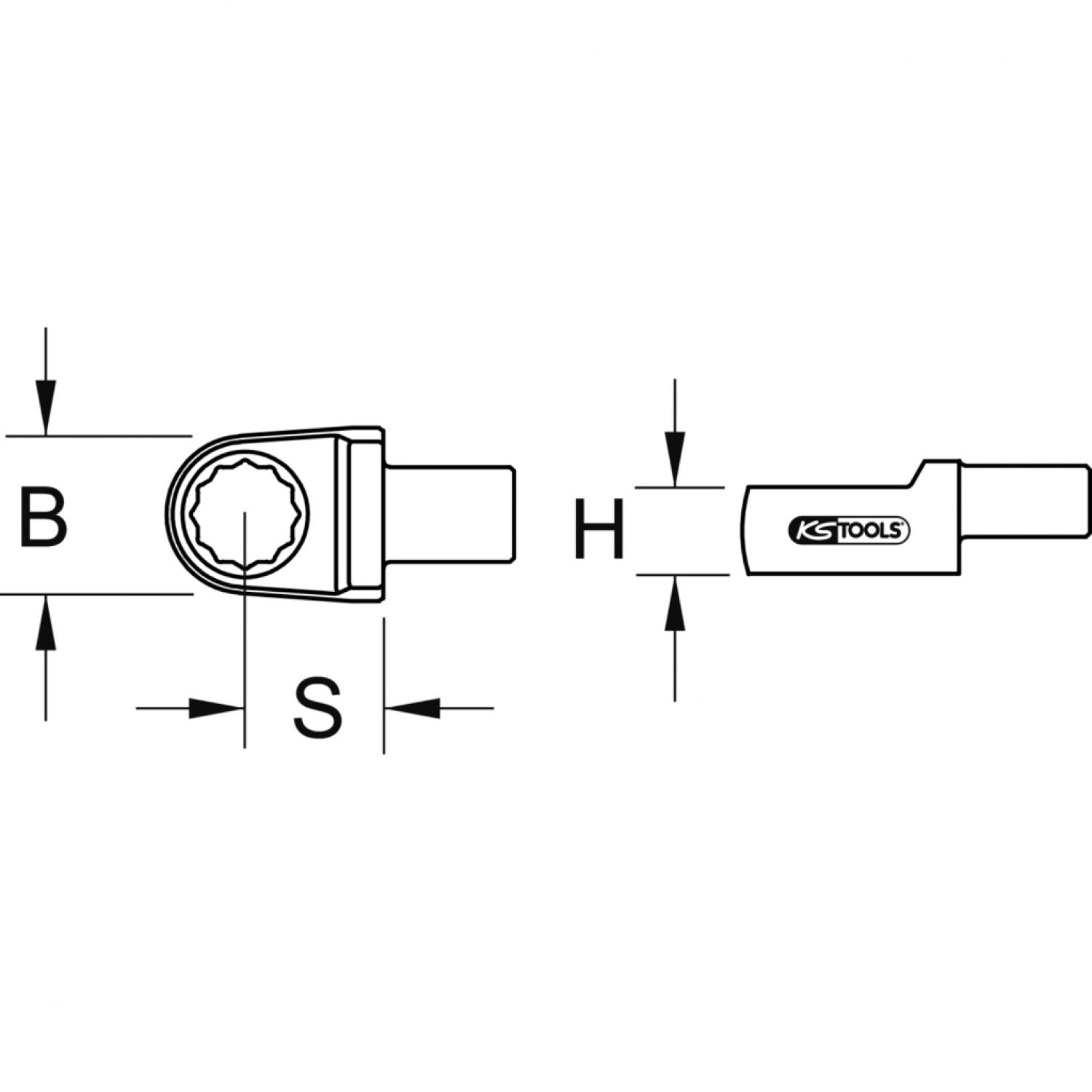 картинка Вставной накидной ключ 9х12 мм, 7 мм от магазина "Элит-инструмент"