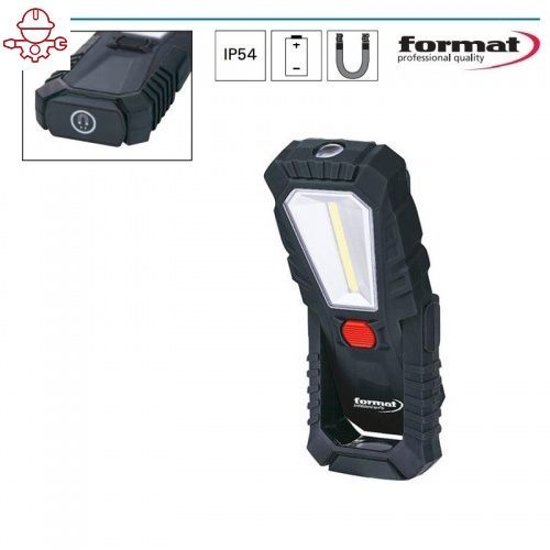 Ручной светодиодный аккумуляторный фонарь (3 Вт) Format 92470030 Fplus