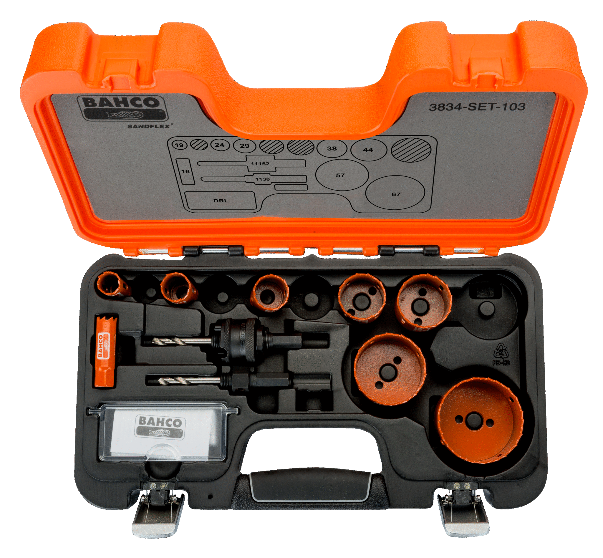 картинка Наборы биметаллических кольцевых пил Sandflex BAHCO 3834-SET-103 от магазина "Элит-инструмент"