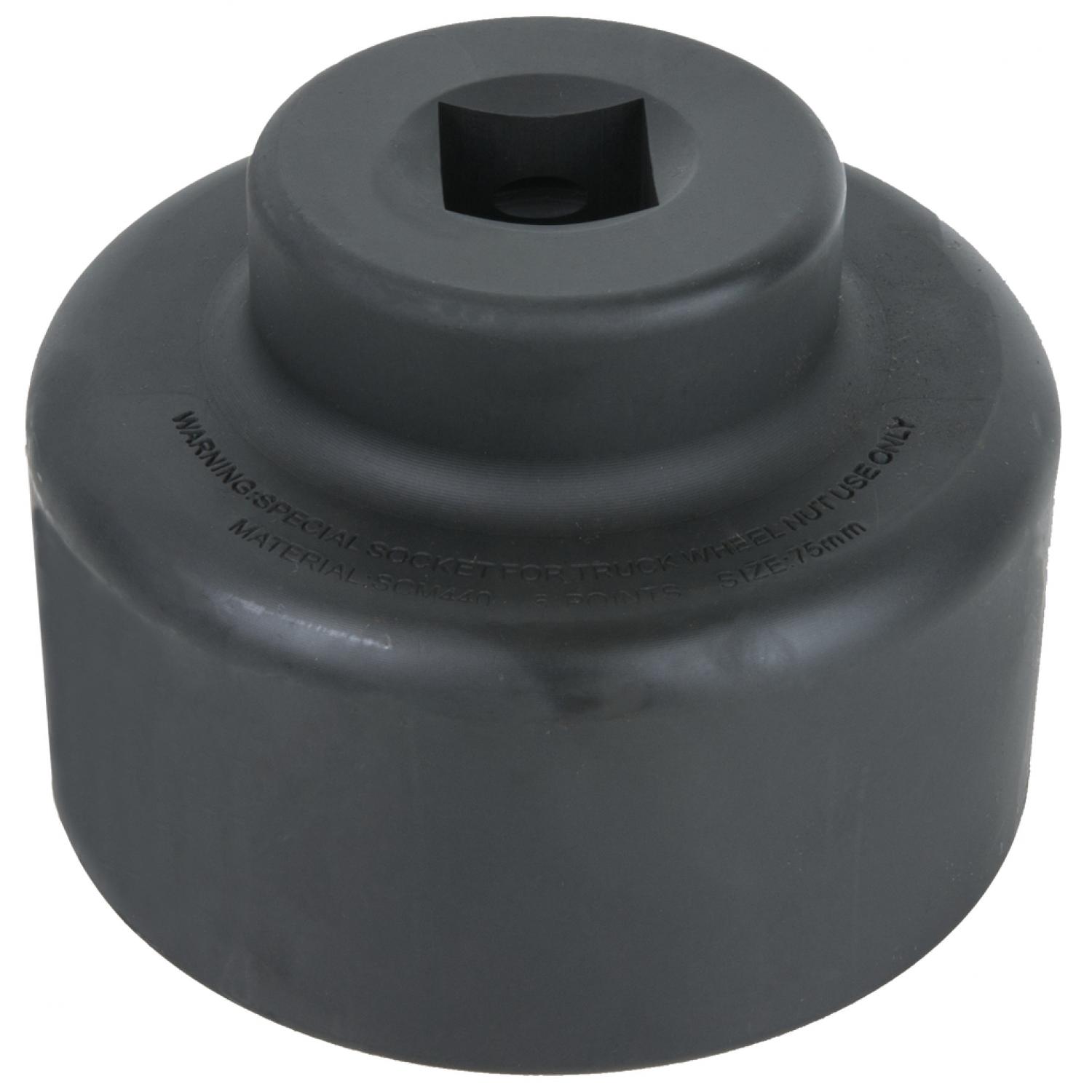 3/4" Торцевая головка для ступичной гайки, 6-гранный профиль, короткий 75mm