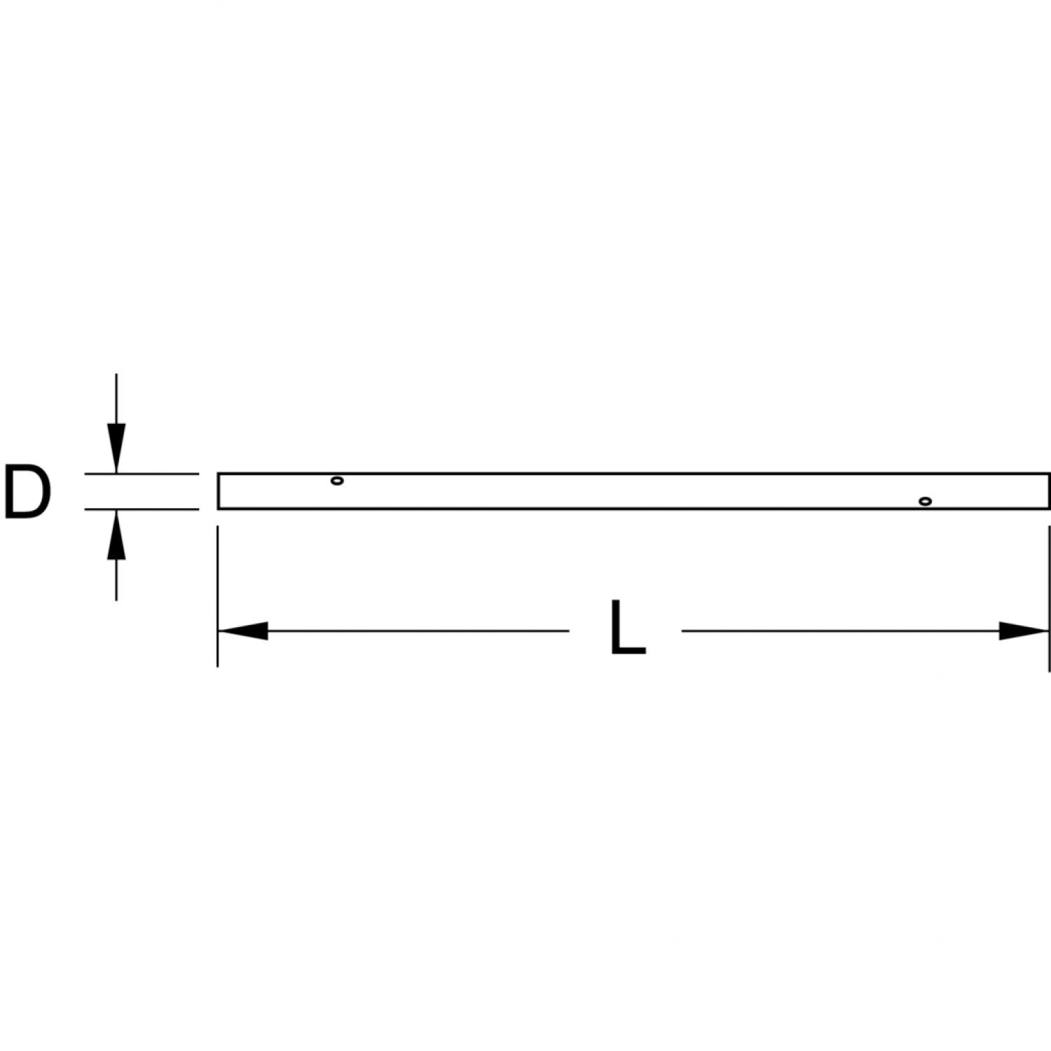 картинка Поворотный штифт для когтевого ключа BRONZEplus, 12x200 мм от магазина "Элит-инструмент"