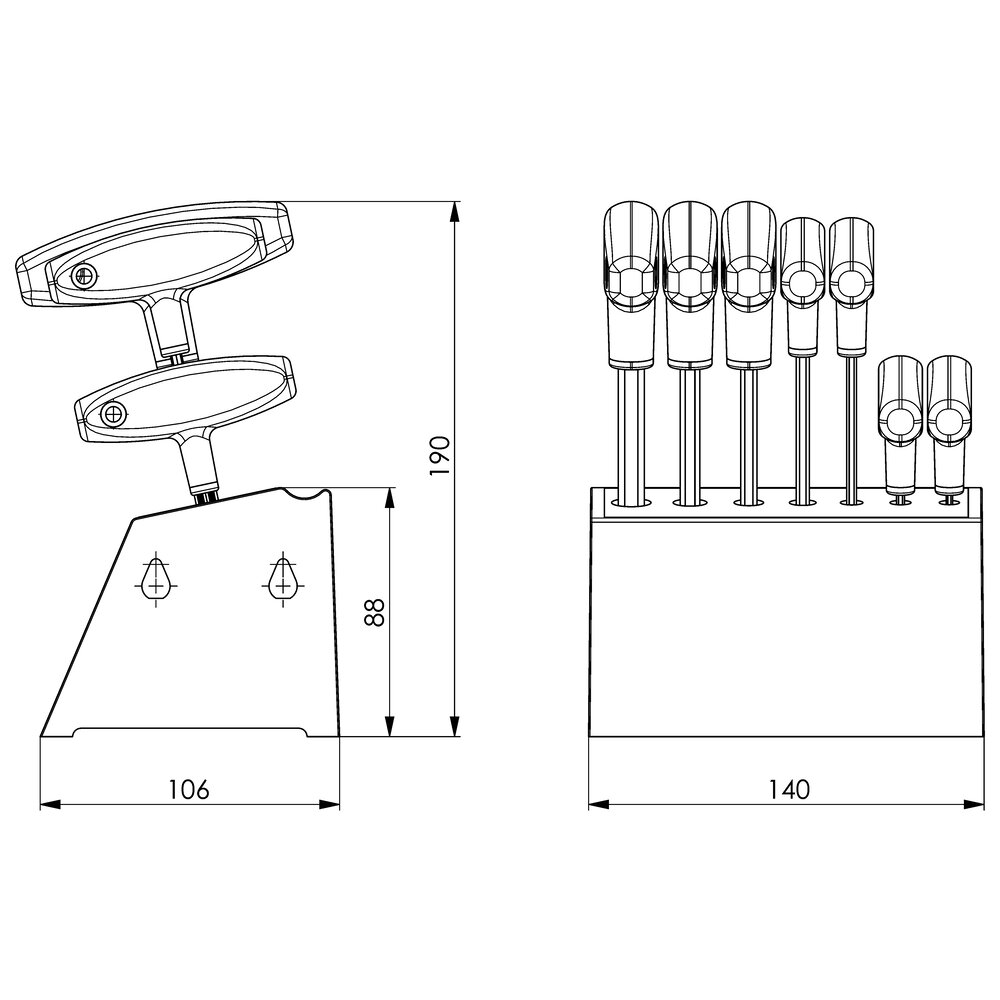 картинка Стенд для мастерской (метрический) АМF 42606 от магазина "Элит-инструмент"