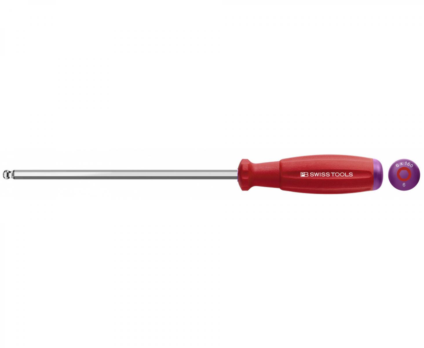 картинка Отвертка HEX SwissGrip PB Swiss Tools со сферической головкой PB 8206.S1,5-70 M1,5 от магазина "Элит-инструмент"