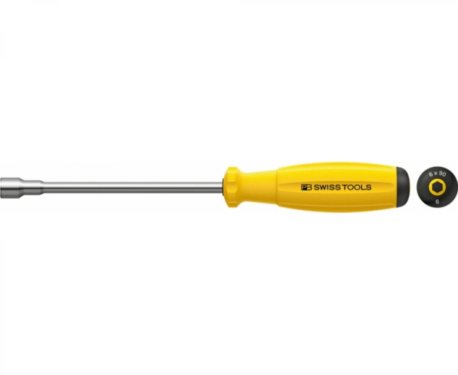 картинка Отвертка-торцовый ключ HEX Nut антистатическая SwissGrip ESD PB Swiss Tools PB 8200.6-90 ESD M6 от магазина "Элит-инструмент"
