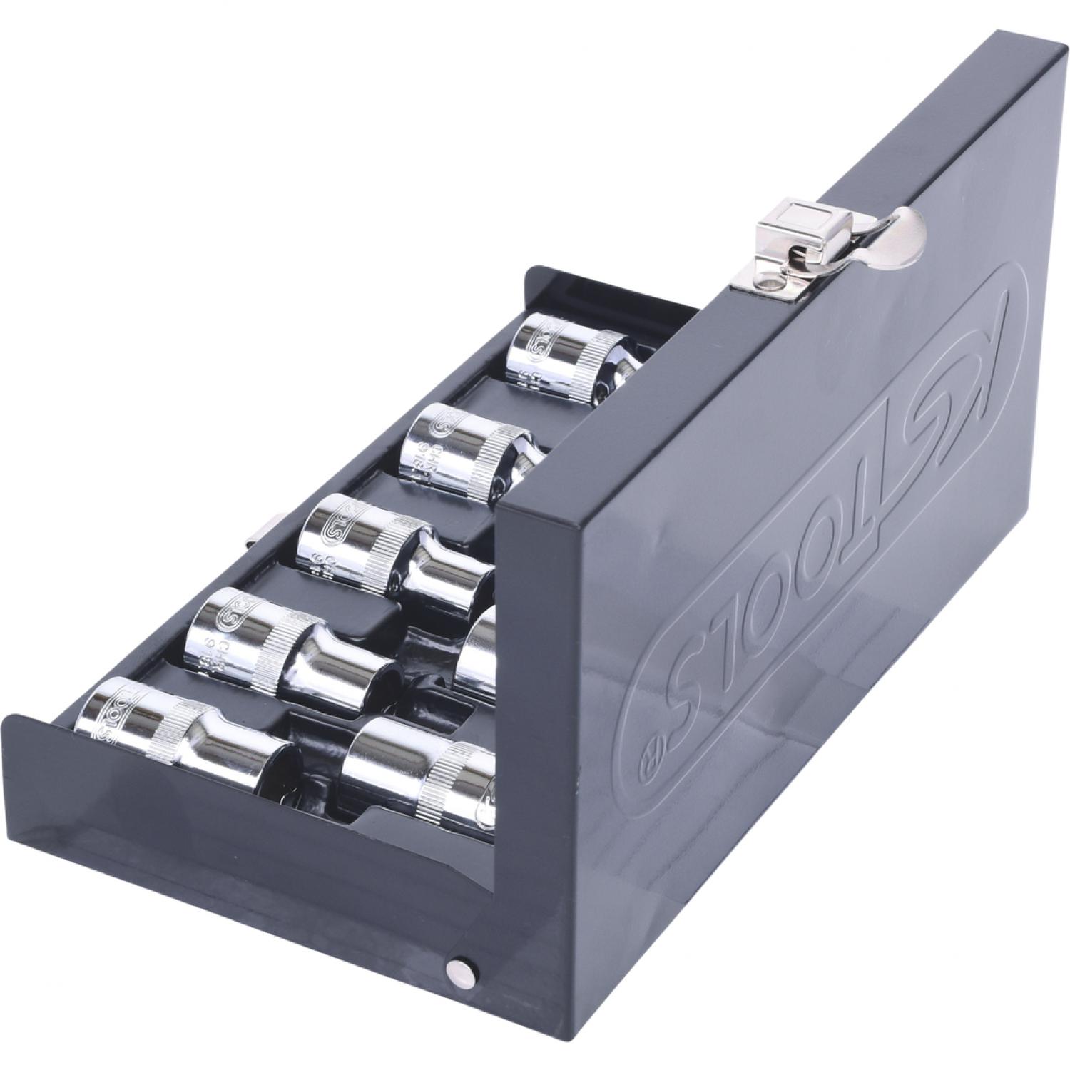 картинка Комплект торцовых головок с внешним профилем Torx 1/2'' CHROMEplus, 9 шт от магазина "Элит-инструмент"
