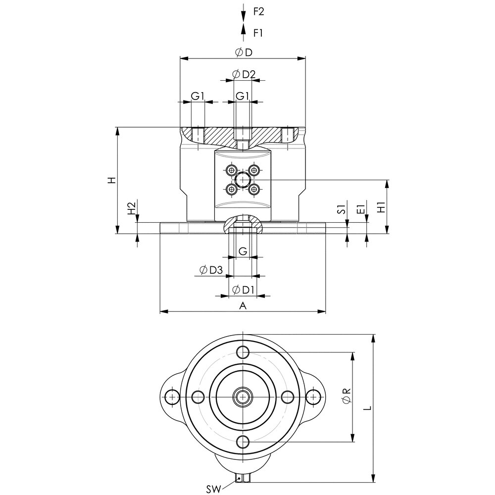 картинка Уравновешивающий элемент по высоте АМF 558903 от магазина "Элит-инструмент"