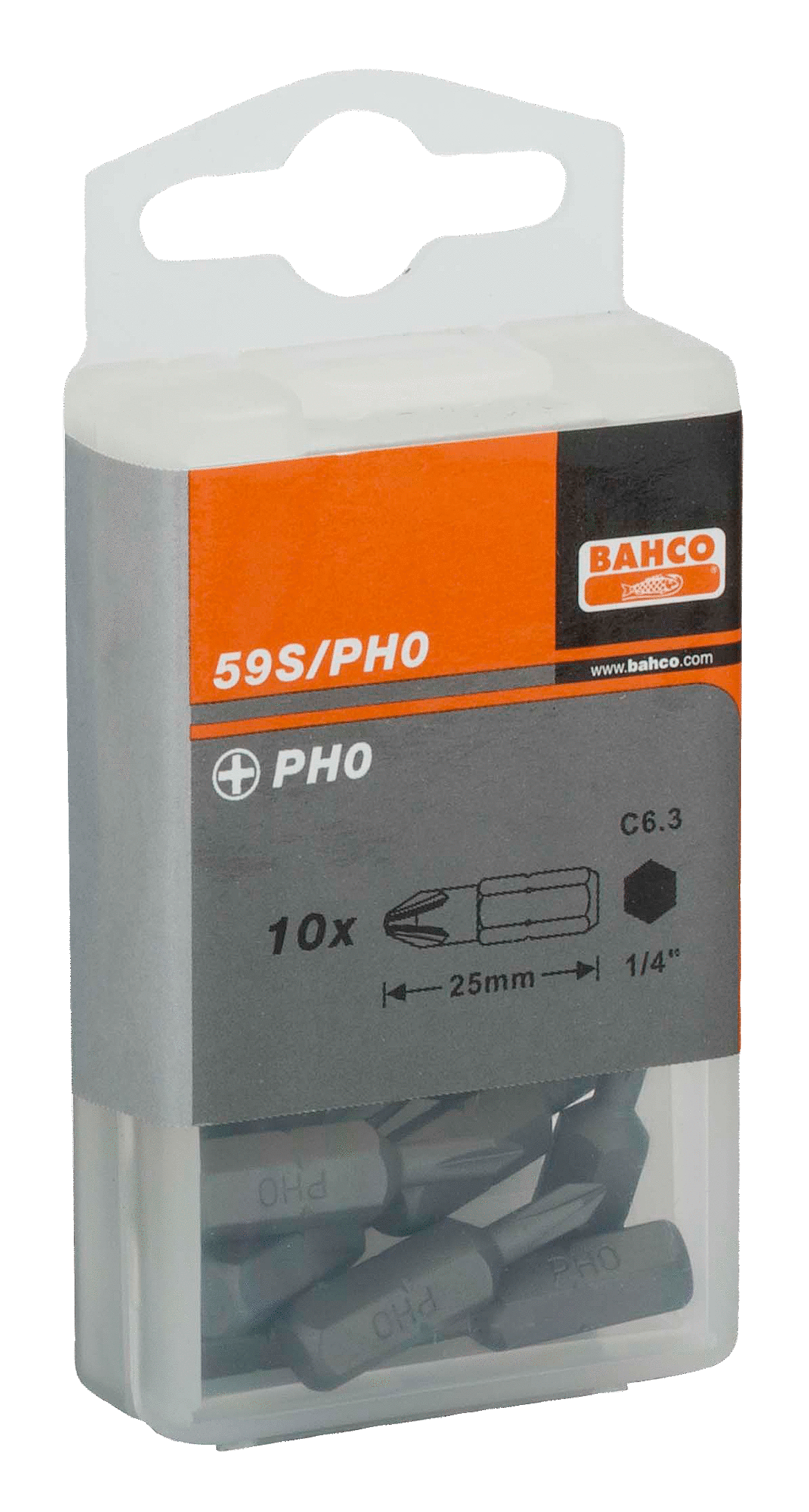 картинка Стандартные биты для отверток Phillips, 25 мм BAHCO 59S/PH1-IPB от магазина "Элит-инструмент"