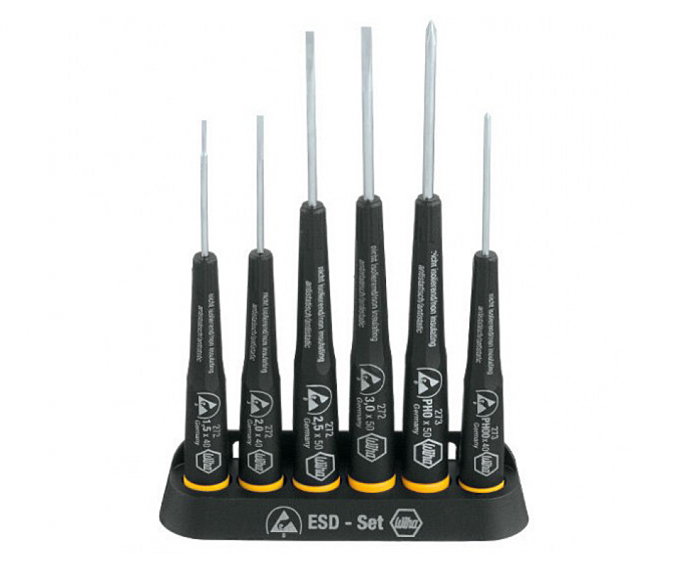 картинка Набор отверток Wiha Precision ESD 272 K6 08463 от магазина "Элит-инструмент"