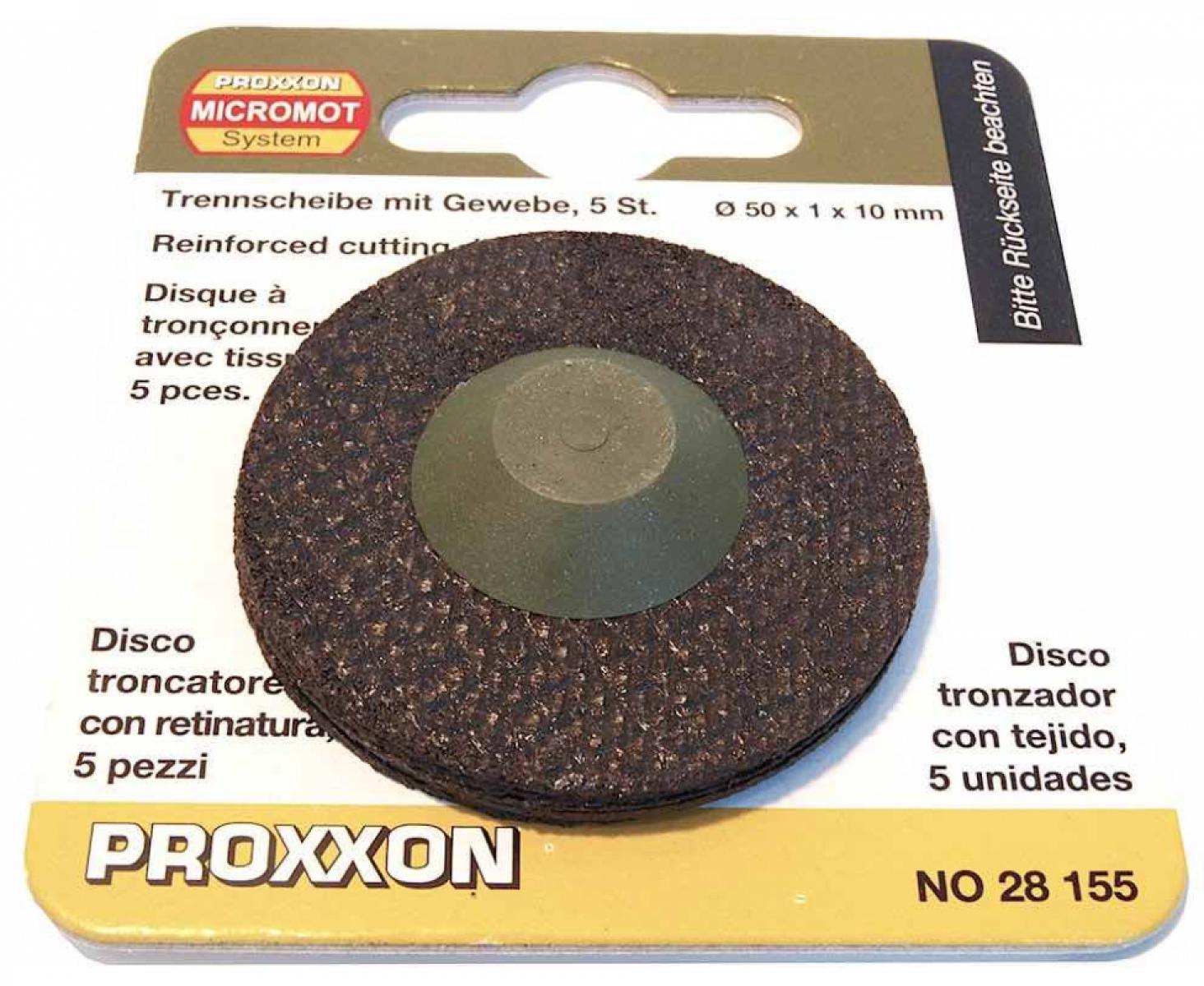 картинка Отрезные диски армированные Proxxon Ø 50 мм 28155 5 шт. от магазина "Элит-инструмент"