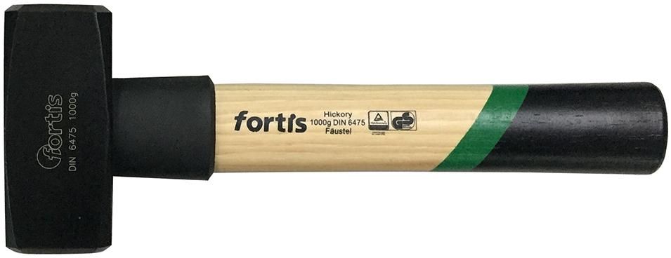 Дубовый молоток с защитной рукояткой, FORTIS 4317784782821 (вес головы - 1000 g)