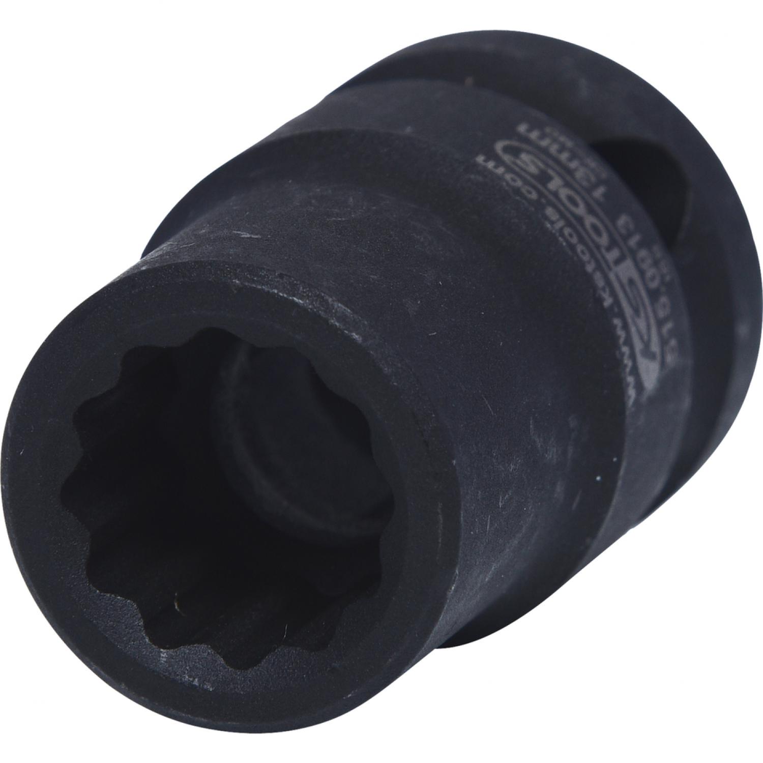 12-гранная силовая торцовая головка 1/2", короткая, 13 мм подвеска