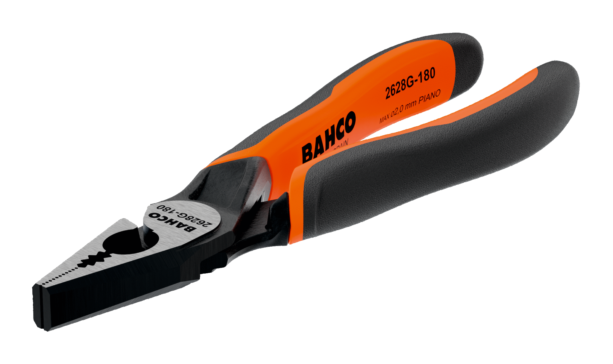 Универсальные плоскогубцы ERGO™ с двухкомпанентными рукоятками и фосфатным покрытием (180 mm) Промышленная упаковка BAHCO 2628 G-180IP