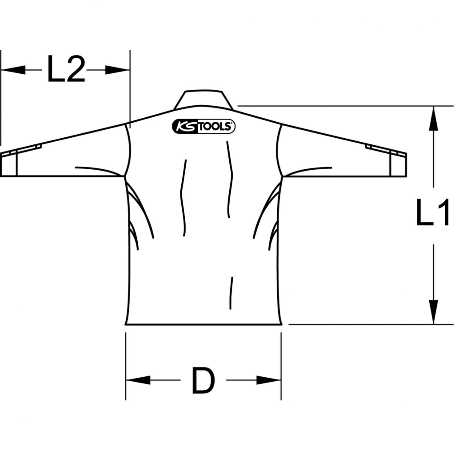 картинка Рубашка унисекс, черная, XL, рукав 1/1 от магазина "Элит-инструмент"