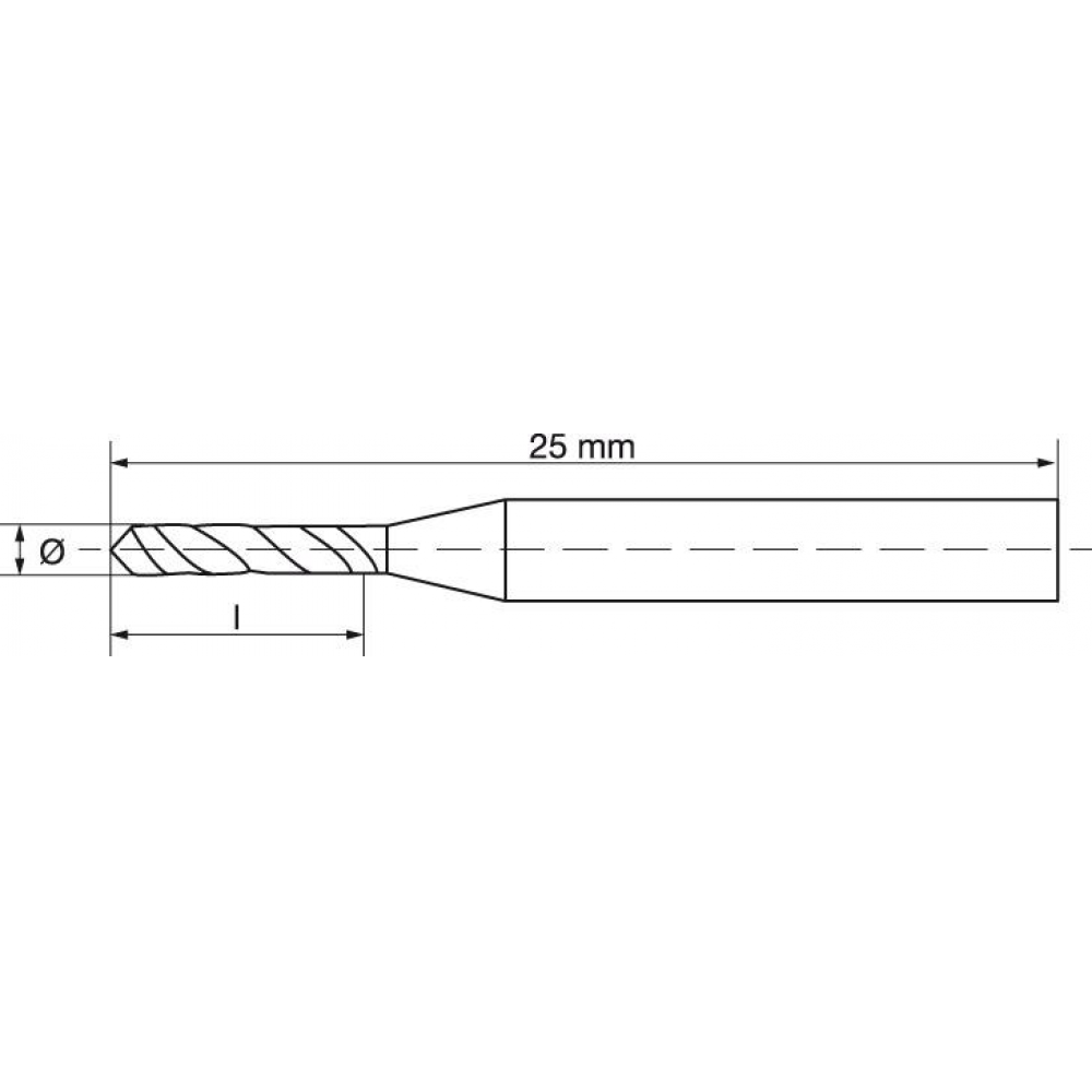 картинка МаленькийDIN1899A HSSEPM0,90 мм FORMAT 1040 0090 Fplus от магазина "Элит-инструмент"