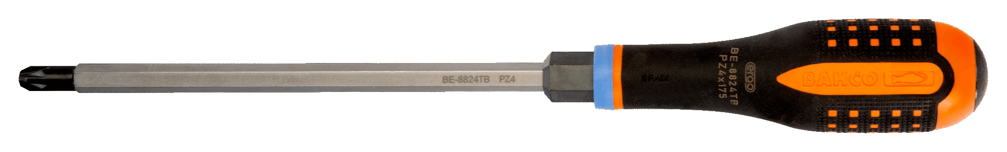 картинка Ударная отвертка под винты Pozidriv. Отвертка под винты Pozidriv BAHCO BE-8823TB от магазина "Элит-инструмент"