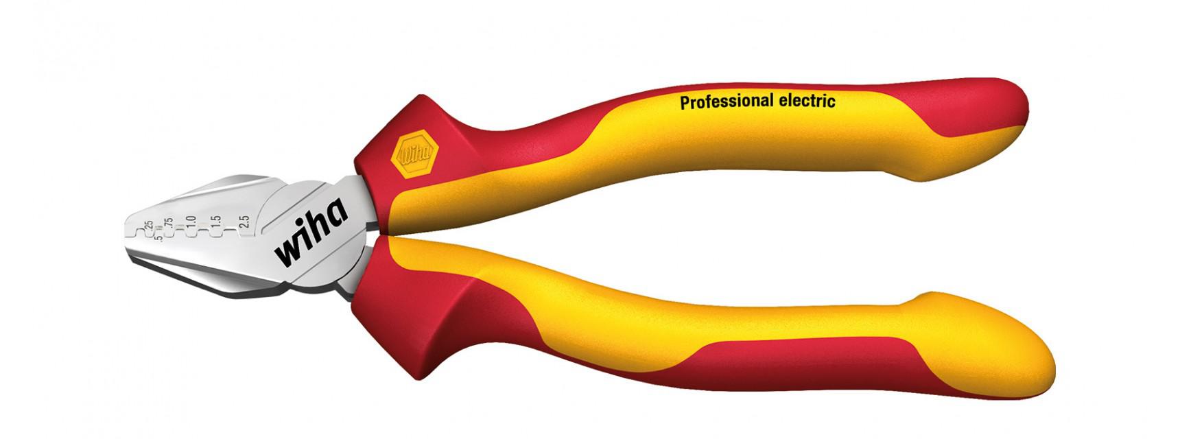 картинка Обжимные клещи Professional electric Z 60 0 06 WIHA 38986 от магазина "Элит-инструмент"