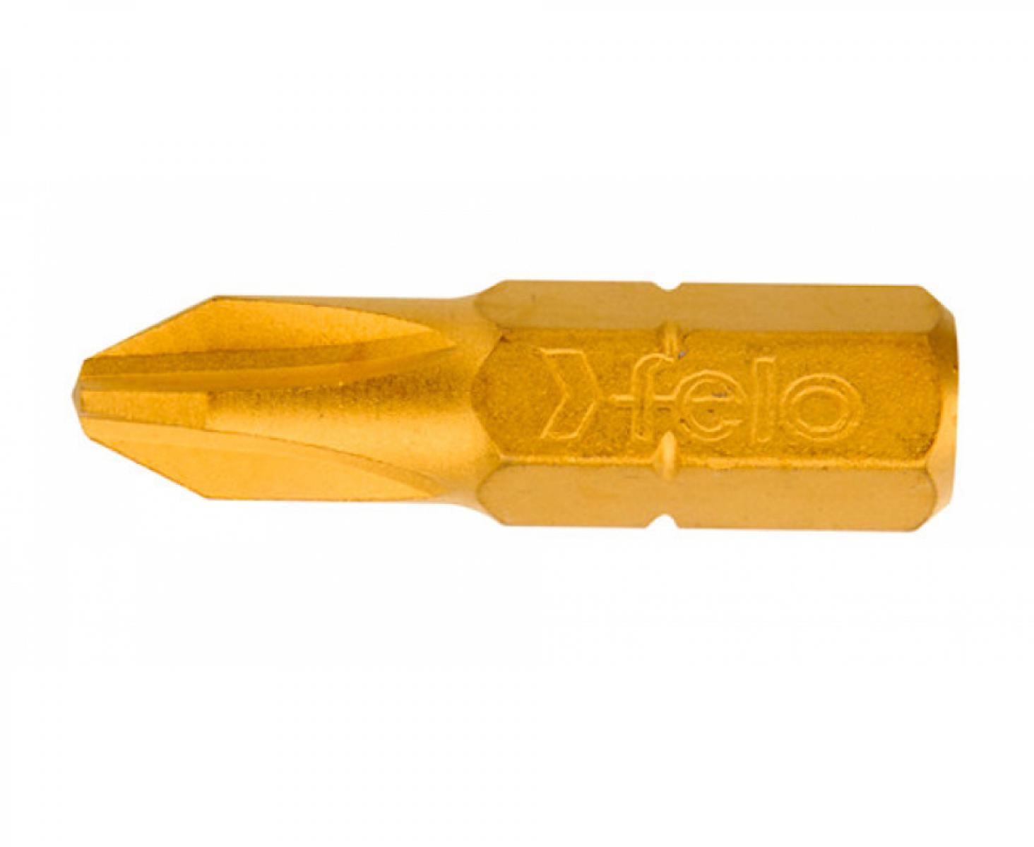 картинка Бита Felo TIN серия 022 крестовая Phillips PH2 х 25 02202070 от магазина "Элит-инструмент"