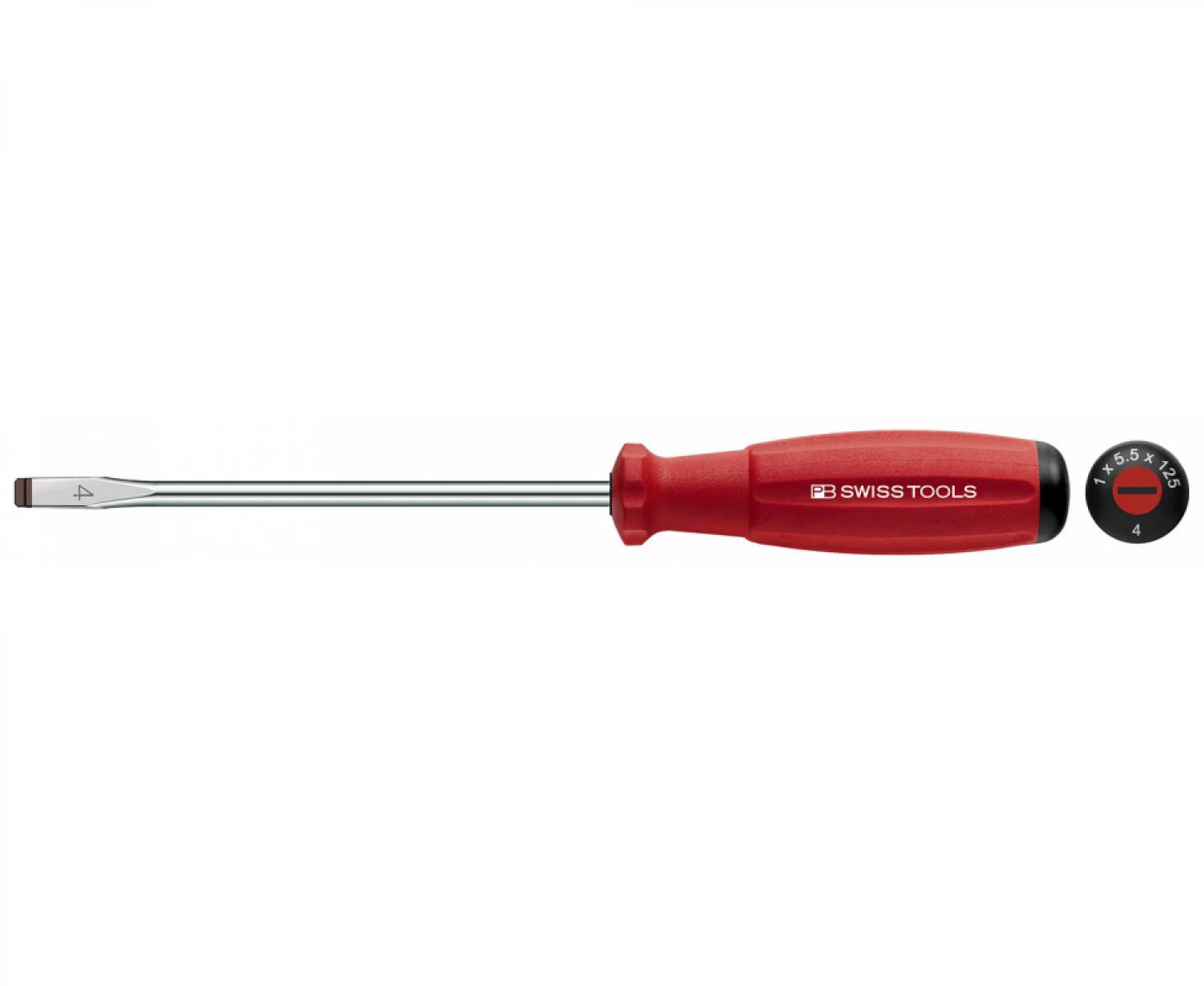 картинка Отвертка шлицевая SwissGrip PB Swiss Tools PB 8100.3-120 0.8 x 5.5 от магазина "Элит-инструмент"