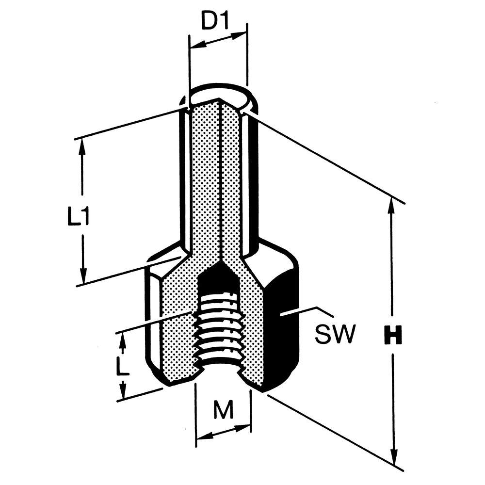 картинка Опорный штифт, круглый АМF 86603 от магазина "Элит-инструмент"