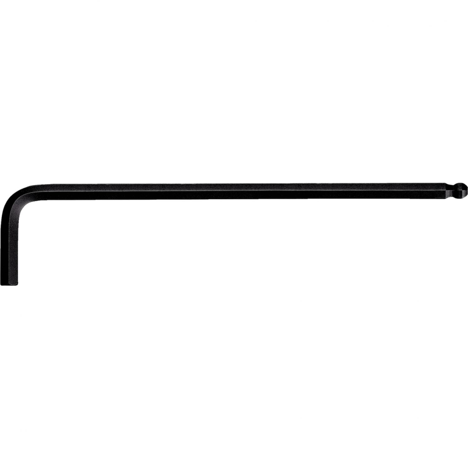 Угловой штифтовой ключ с внутренним шестигранником и шаровой головкой, с фосфатированной поверхностью, длинный, 2 мм