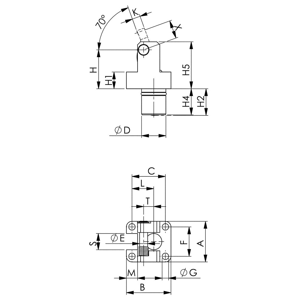 картинка Вертикальный зажим АМF 322404 от магазина "Элит-инструмент"