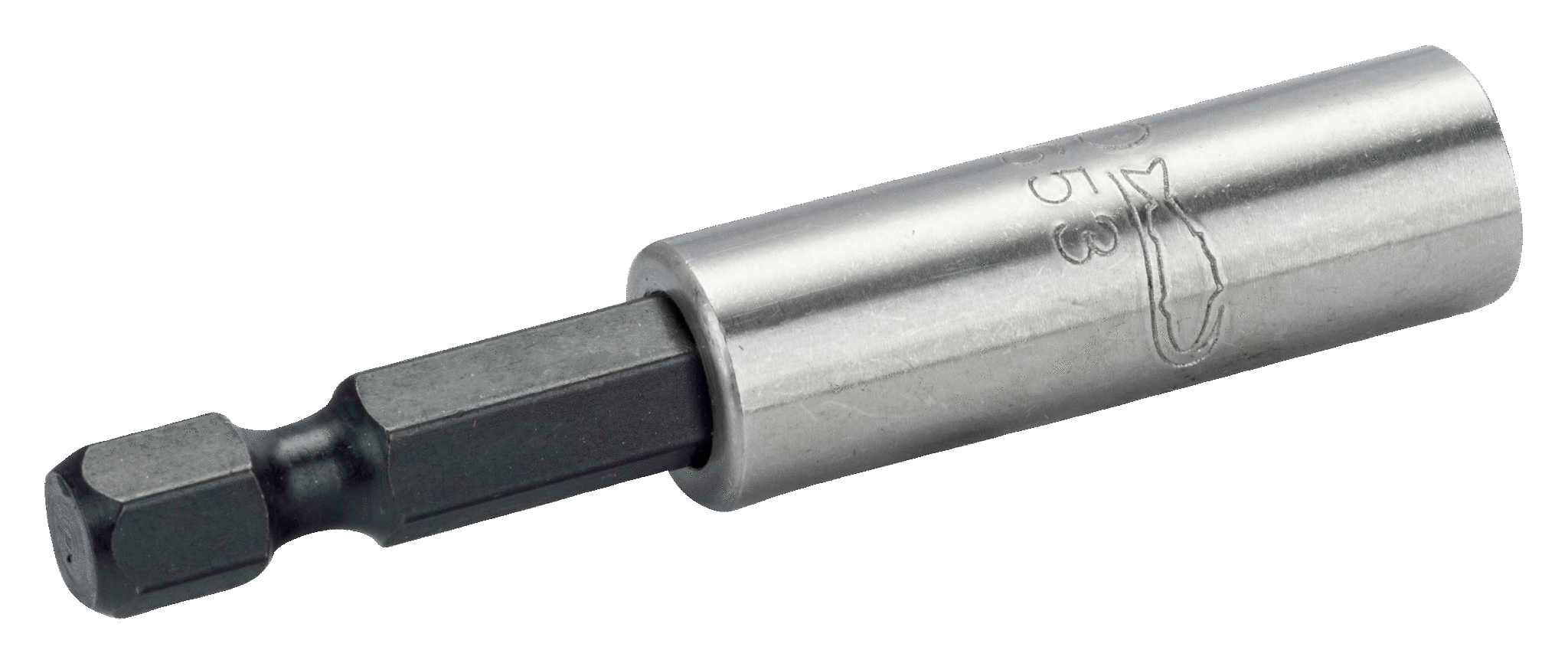 Универсальный держатель бит для отверток с фиксирующим кольцом размером 1/4 дюйма, 60 мм BAHCO KR653-1P