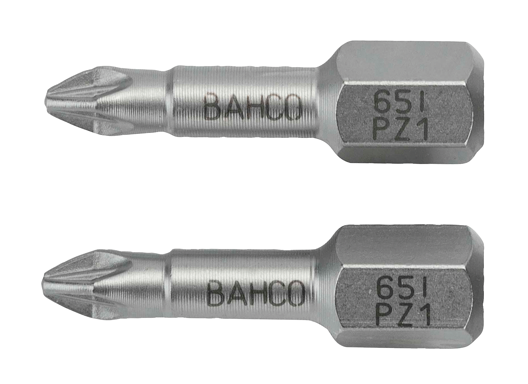 картинка Торцевые биты из нержавеющей стали Pozidriv - 25 мм BAHCO 65I/PZ3-2P от магазина "Элит-инструмент"