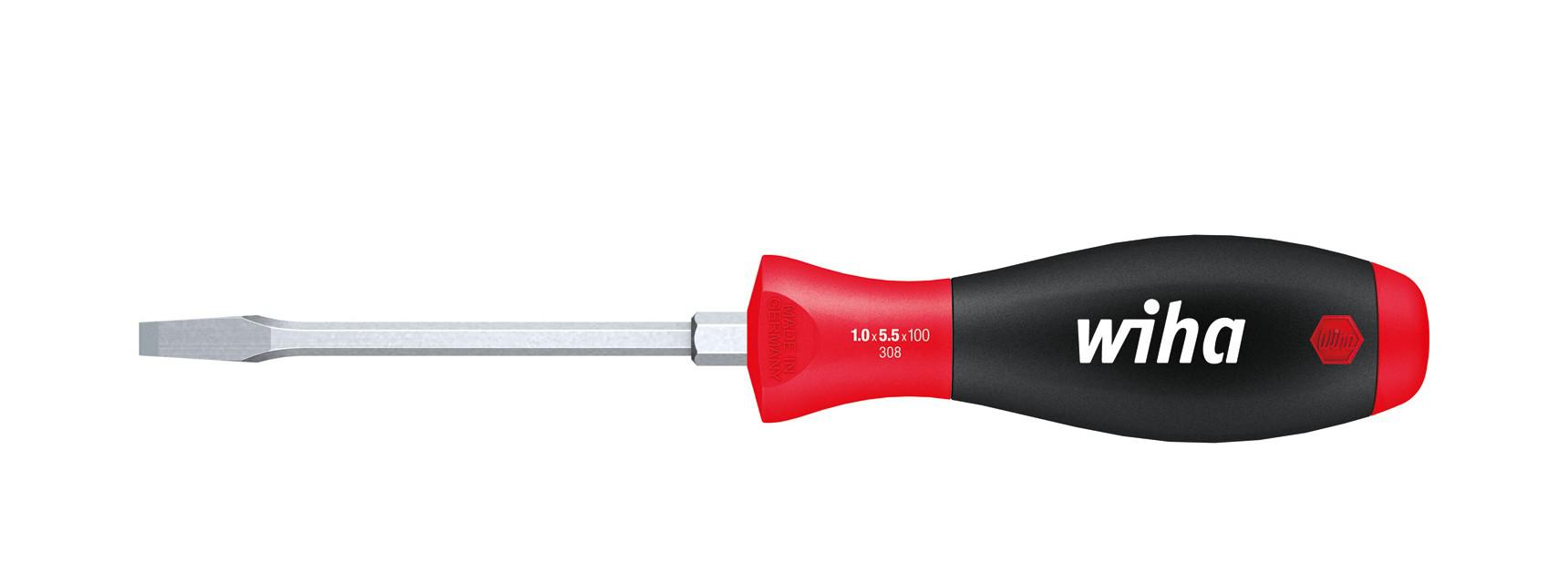 картинка Отвертка шлицевая SoftFinish® 308 WIHA 00739 от магазина "Элит-инструмент"