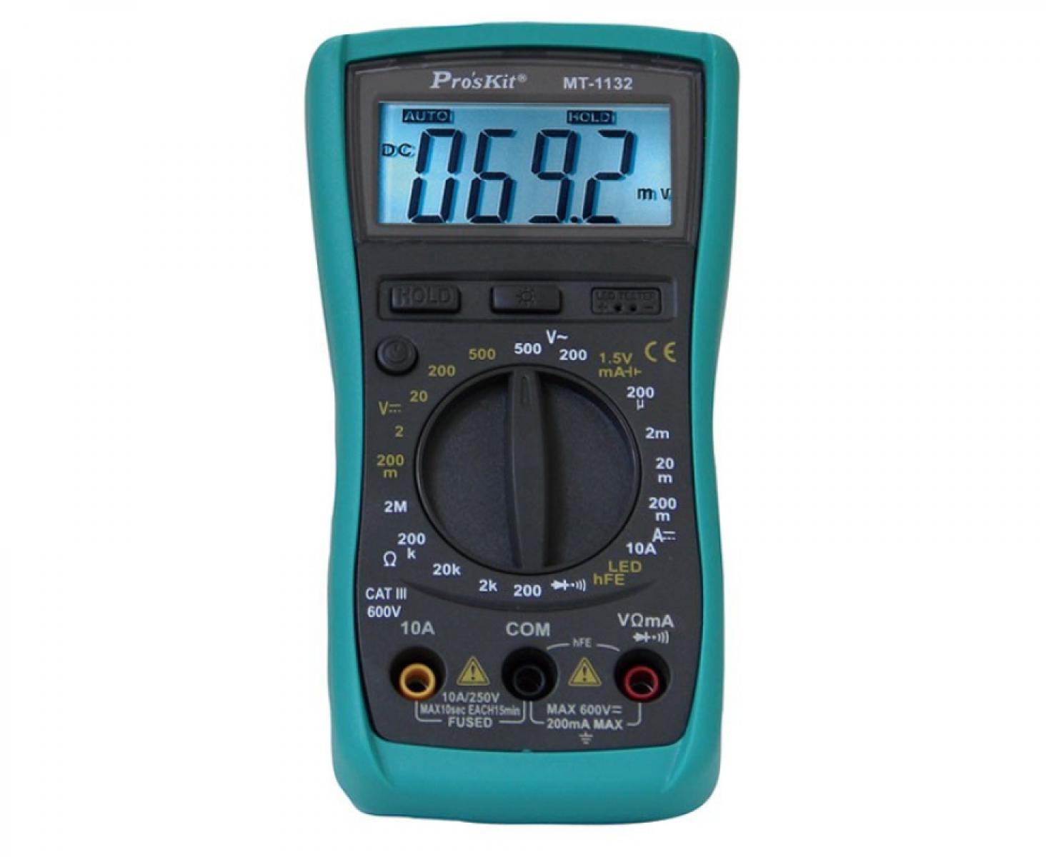 картинка Мультиметр цифровой ProsKit MT-1132 от магазина "Элит-инструмент"