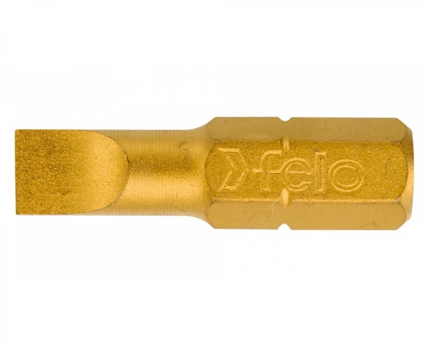 картинка Бита Felo TIN серия 020 5,0 x 25 шлицевая 02050070 от магазина "Элит-инструмент"