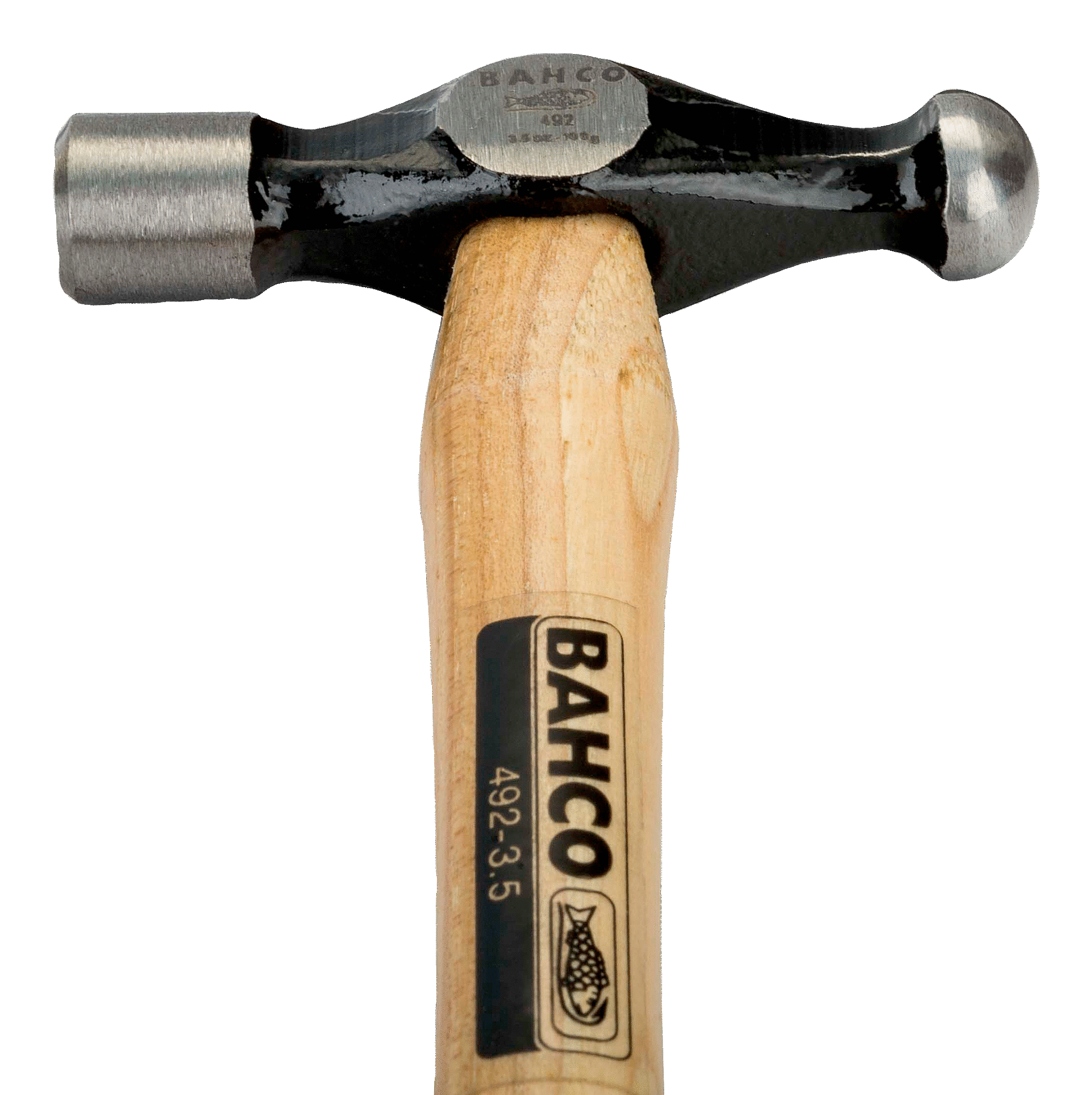 картинка Рихтовочный молоток с круглым бойком, деревянная рукоятка BAHCO 492 от магазина "Элит-инструмент"