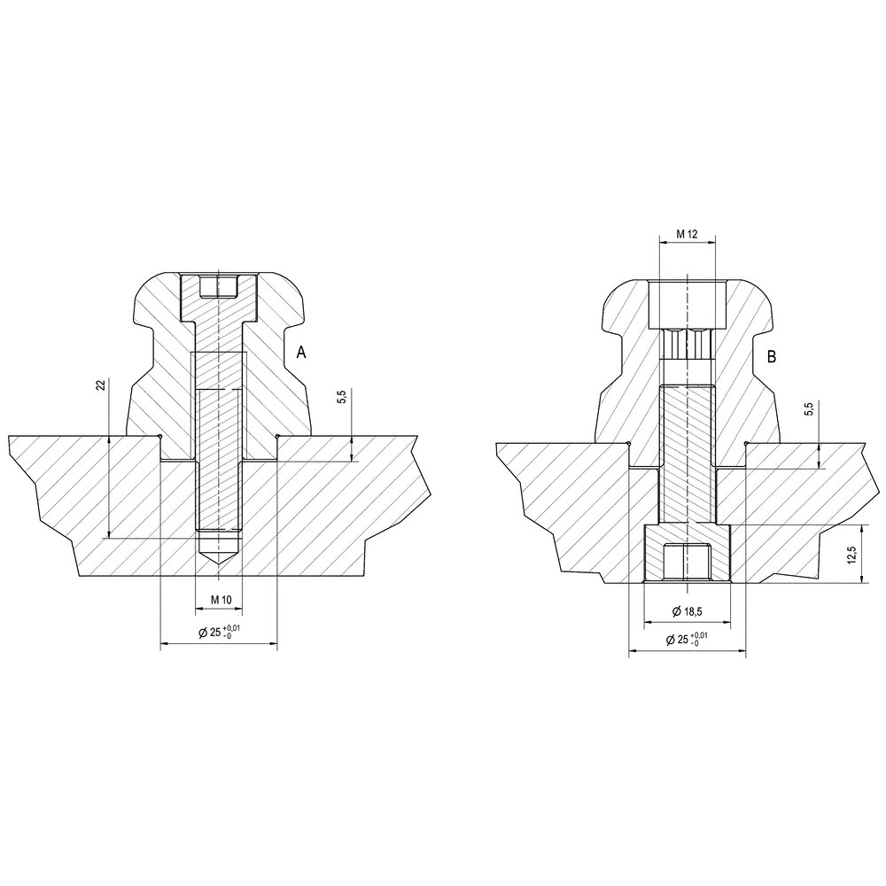 картинка Универсальный инструмент для вытягивания шпилек АМF 304352 от магазина "Элит-инструмент"
